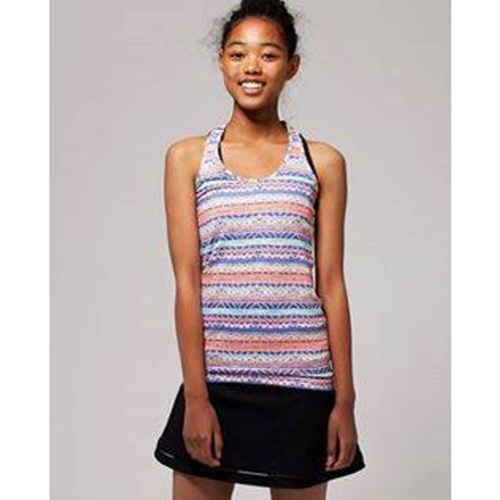 Ivivva Girls Tank KeepUrCool Racer Racerback Dreamweaver Power Purple Pop Orange